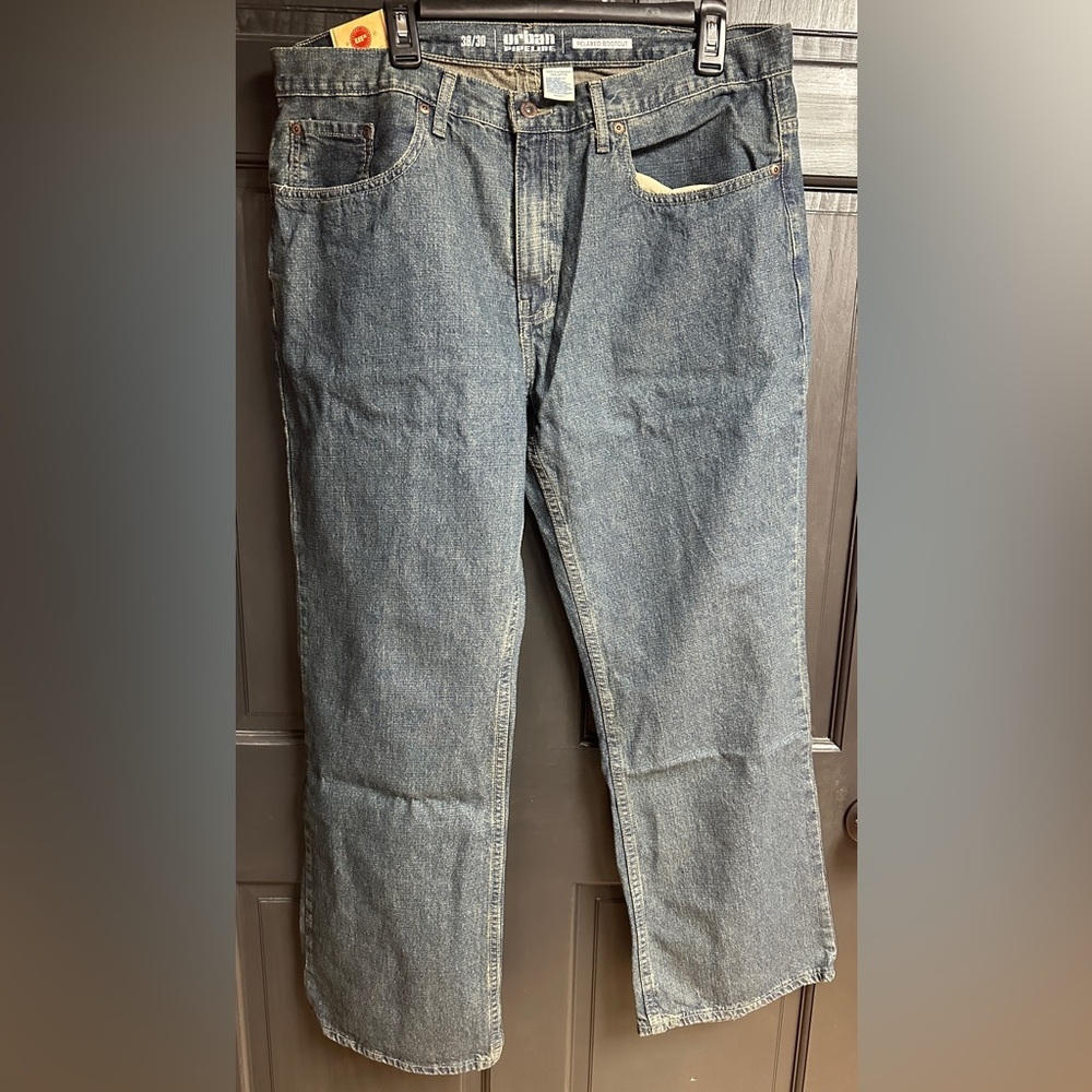 NWT Urban Pipeline Men’s Relaxed Bootcut Jeans Medium Tint Size 38/30